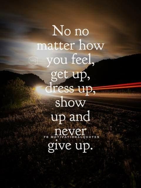 Never Give Up – one of our company values