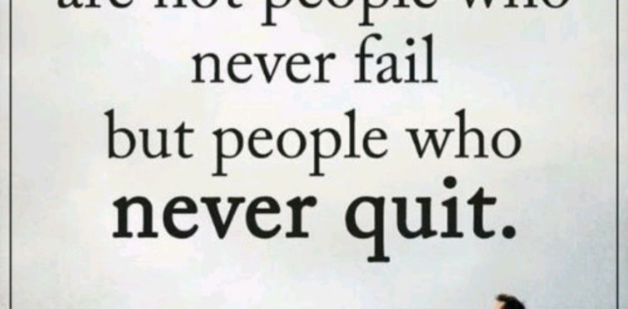 Never Give Up – one of our corporate values