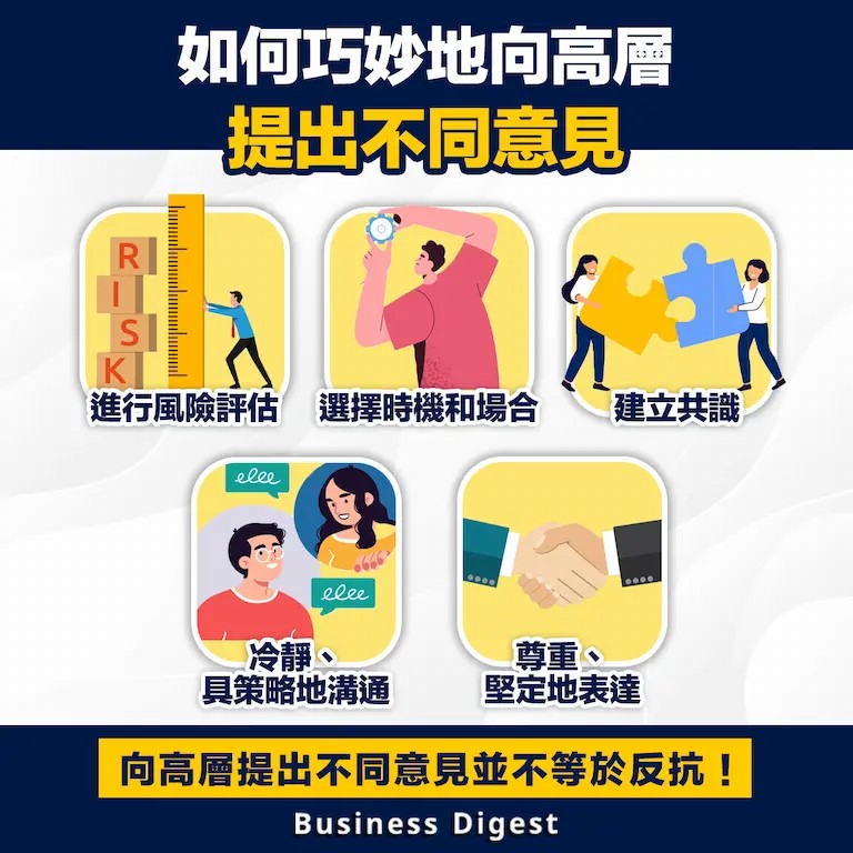 【職場秘笈】如何巧妙地向高層提出不同意見 How to Tactfully Present Dissenting Opinions to Senior Management